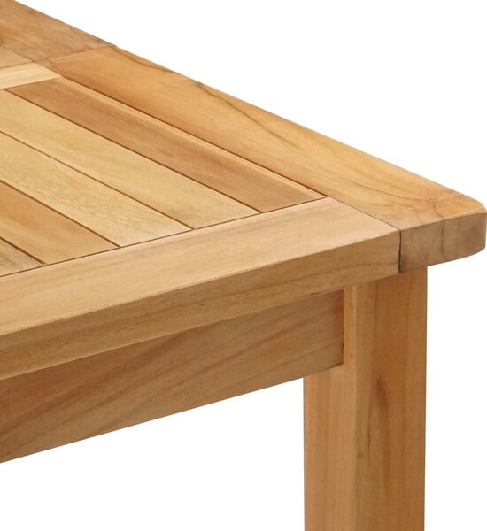 VidaXL Kültéri Bár Szett 7 pcs Kezeletlen Tömör Teakfa