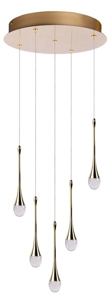Design csillár Dalma 5 Gold – Arany