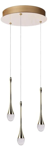 Design csillár Dalma 3 Gold – Arany