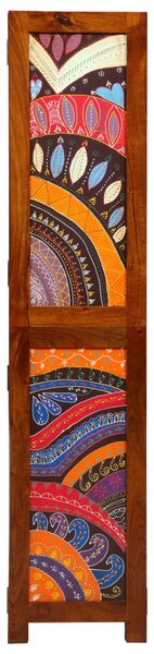 3 paneles szobafelosztó Mézbarna 35x1.5x160 cm Tömör akácfa