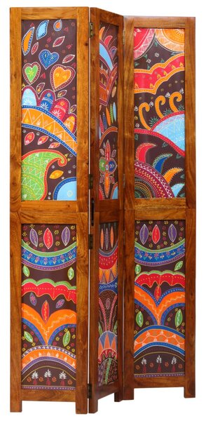 Szobaelválasztó Méz barna 105 x 1,5 x 180 cm Tömör Akácfa