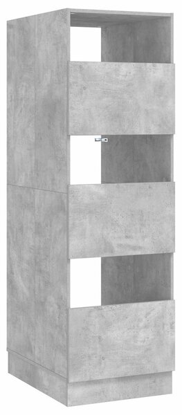 Mosókonyha Szekrény tárolóval Beton 50 x 68 x 162 cm Szerelt fa