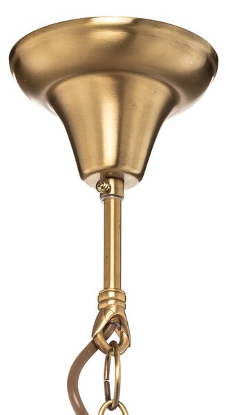 ORION Kerek lámpás formájú - függő lámpa Rieka 25 cm, dimmelhető, Tiszta / átlátszó, Nappali / Étkező, fém, Antik