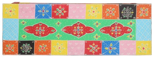 Színes Konzolasztal 100x30x75 cm Tömör Mangófából