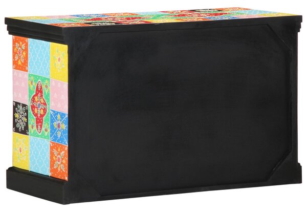 TV Szekrény Színes 80x35x50 cm Tömör Mangófából