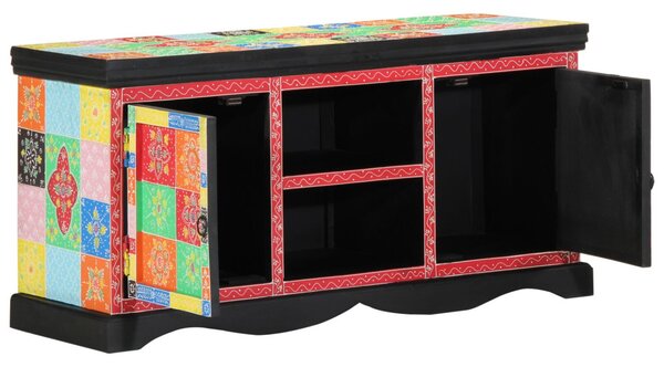 TV Szekrény Színes 100x35x50 cm Masszív Mangófa