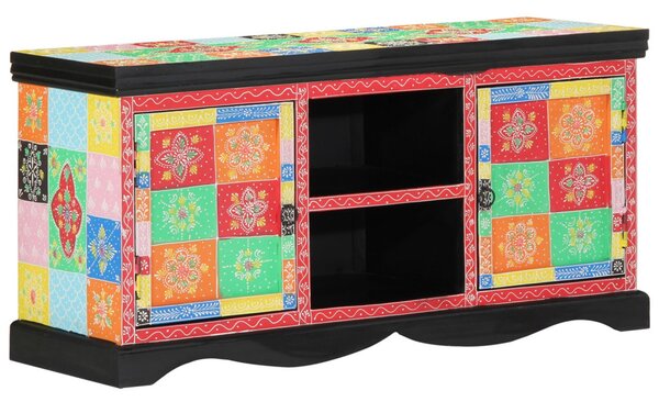 TV Szekrény Színes 100x35x50 cm Masszív Mangófa