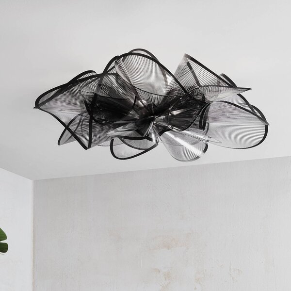 Slamp Étoile Ceiling LED mennyezeti lámpa, fekete, dimmelhető, Fekete, Nappali / Étkező, Műanyag, Dizájn
