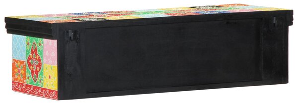 TV szekrény polcokkal Sokszínű 80 x 30 x 22 cm Faanyag
