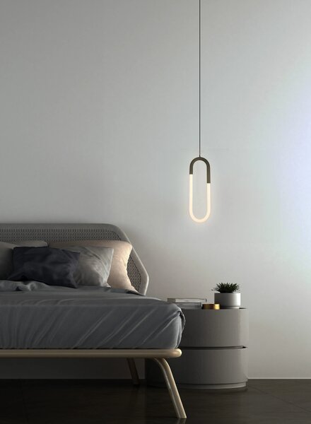 LED modern csillár Nexus fekete