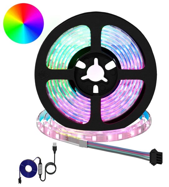 VidaXL LED szalag 2 pcs Fekete és Átlátszó 1700 mm Réz és műanyag