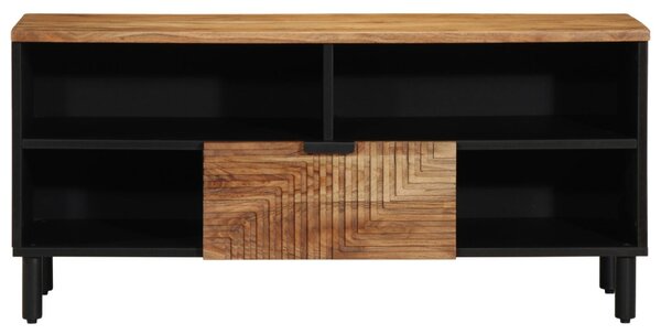 TV állvány 100x33,5x46 cm Tömör akácfából