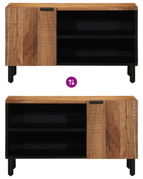TV Szekrény 80x31,5x46 cm Tömör Akácfából