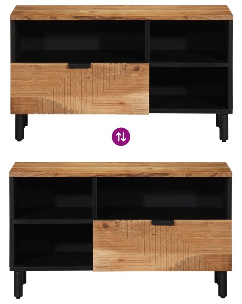 TV Szekrény 80x33,5x46 cm Tömör Akácfából