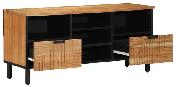 TV szekrény fiókkal Barna 100 x 33,5 x 46 cm Tömör Mangófát