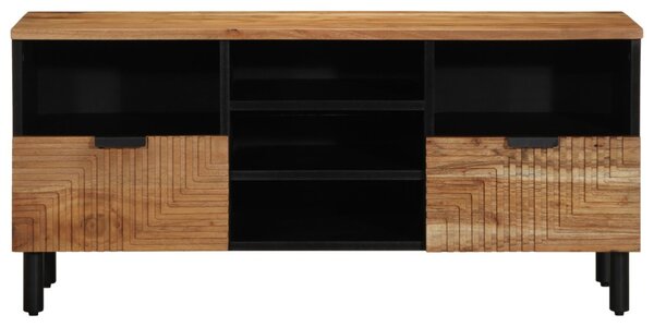 TV szekrény fiókkal Barna 100 x 33,5 x 46 cm Tömör Mangófát