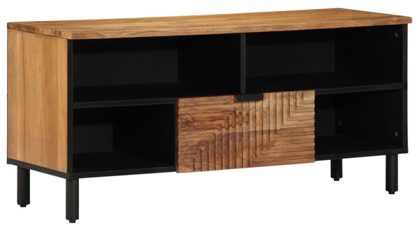 TV állvány 100x33,5x46 cm Tömör akácfából