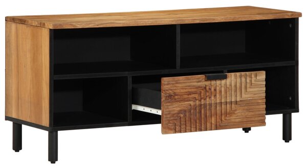 TV állvány 100x33,5x46 cm Tömör akácfából