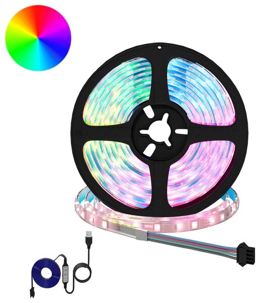 VidaXL LED szalag 2 pcs Fekete és Átlátszó 2300 mm Réz és műanyag