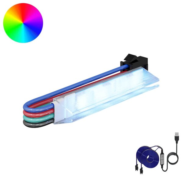 VidaXL LED szalag 2 pcs Fekete és Többszínű 1745 mm Réz és műanyag