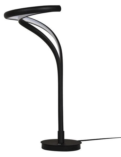 Design, szabályozható Twist asztali lámpa, fekete