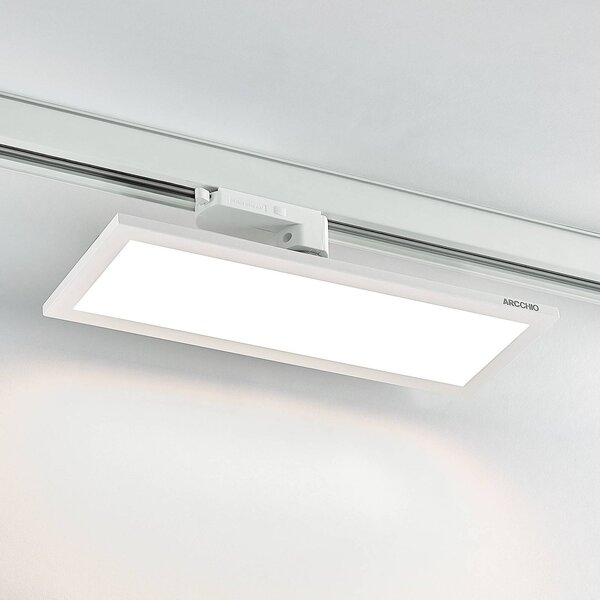 Arcchio Hairis 3-fázisú LED panel fehér 4000 K, Fehér / opál, Dolgozószoba / Iroda, Műanyag, Modern