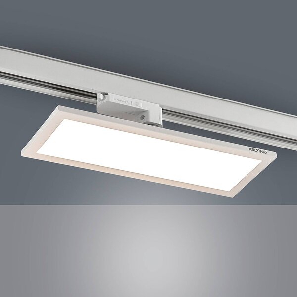 Arcchio Hairis 3-fázisú LED panel fehér 4000 K, Fehér / opál, Dolgozószoba / Iroda, Műanyag, Modern