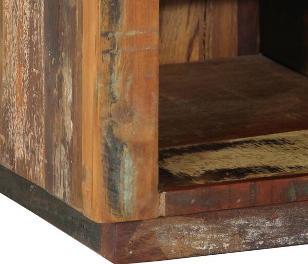 Cipőtároló 110x35x40 cm Tömör fa újrahasznosított
