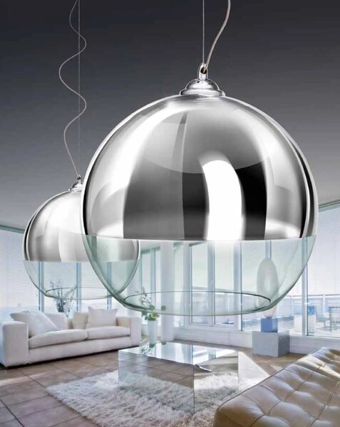 Ipari csillár Silver Ball 18 – Szürke