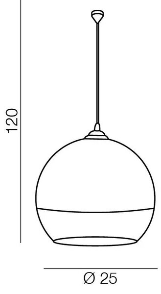 Ipari csillár Silver Ball 25 – Szürke