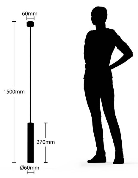 Arcchio függőlámpa Ejona, magasság 27 cm, fehér, alumínium, dimmelhető, Fehér / opál, Folyosó, Alumínium, Modern
