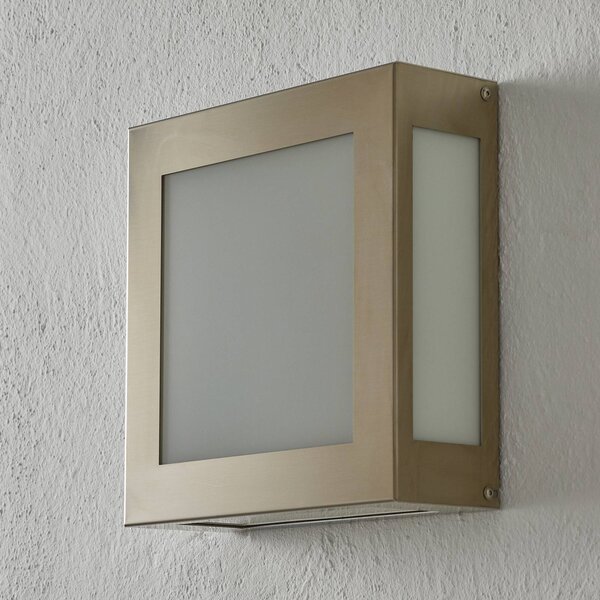 CMD Szenzoros LED kültéri fali világítás Aqua Legendo rozsdamentes acél, Alu / szürke / cink, Rozsdamentes acél, Modern