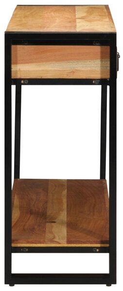VidaXL Konzolasztal 120x33x75 cm Tömör akácfából