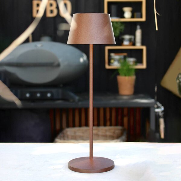 LOOM DESIGN Modi LED-es teraszvilágítás, corten, dimmelhető, Barna / rozsda, Nappali / Étkező, Alumínium, Modern