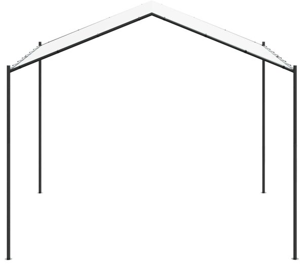 Pavilon 4 x 4 x 2,6 m Fehér Acél és poliészter 180 gsm