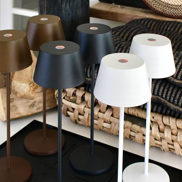 LOOM DESIGN Modi LED-es teraszvilágítás, corten, dimmelhető, Barna / rozsda, Nappali / Étkező, Alumínium, Modern