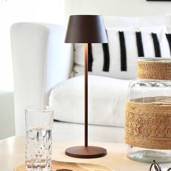 LOOM DESIGN Modi LED-es teraszvilágítás, corten, dimmelhető, Barna / rozsda, Nappali / Étkező, Alumínium, Modern