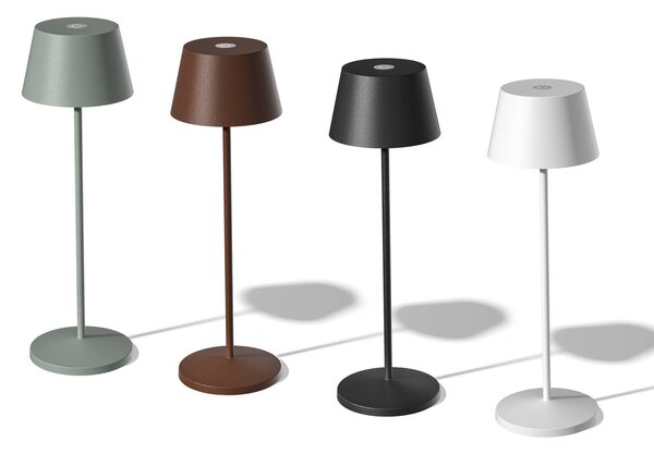 LOOM DESIGN Modi LED-es teraszvilágítás, corten, dimmelhető, Barna / rozsda, Nappali / Étkező, Alumínium, Modern