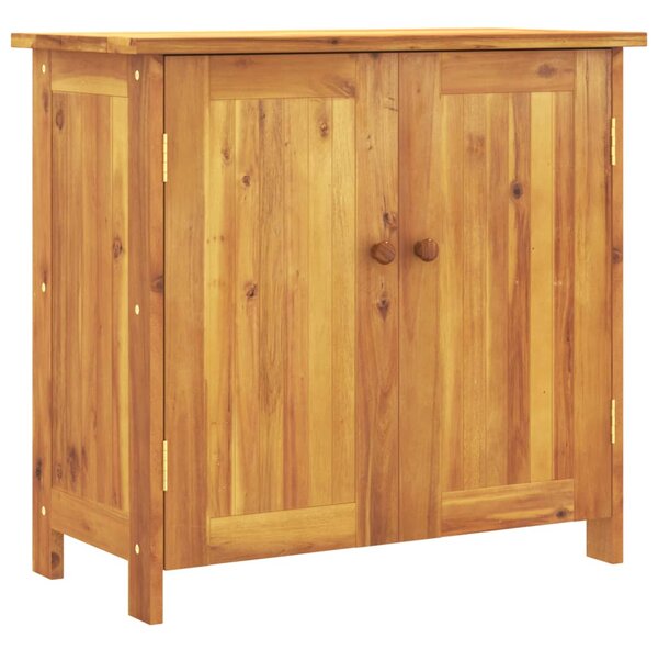 Tömör akácfa kerti szekrény 75 x 35 x 70 cm