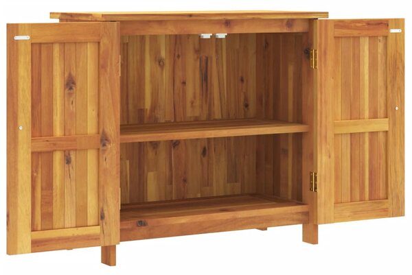 Tömör akácfa kerti szekrény 75 x 35 x 70 cm