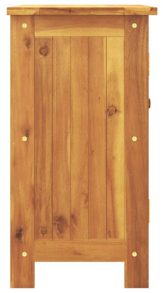 Tömör akácfa kerti szekrény 75 x 35 x 70 cm