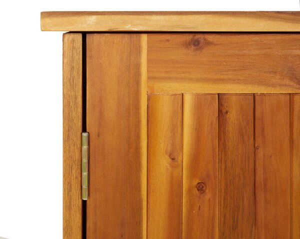 Tömör akácfa kerti szekrény 75 x 35 x 70 cm