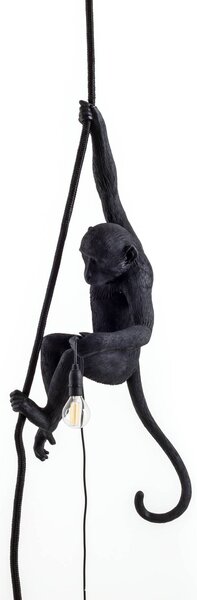 LED kültéri függő lámpa Monkey Lamp függő fekete