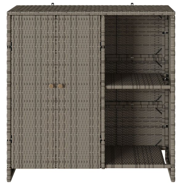 Tárolószekrény Szürke 100x36x102 cm Rattan