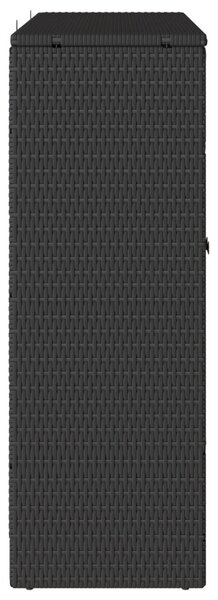 Tároló Szekrény Fekete 100x36x102 cm Rattan