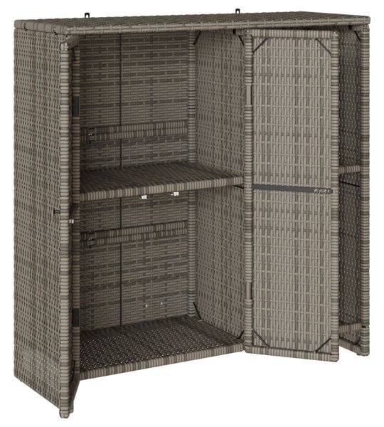 Tárolószekrény Szürke 100x36x102 cm Rattan