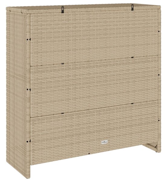 Tárolószekrény Bézs 100x36x102 cm Rattan