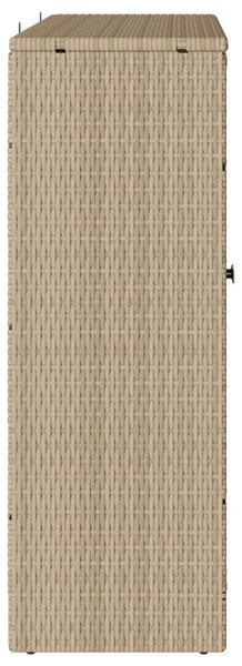 Tárolószekrény Bézs 100x36x102 cm Rattan