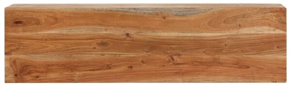 Tömör akácfa és vas tálalóasztal 110 x 30 x 75 cm
