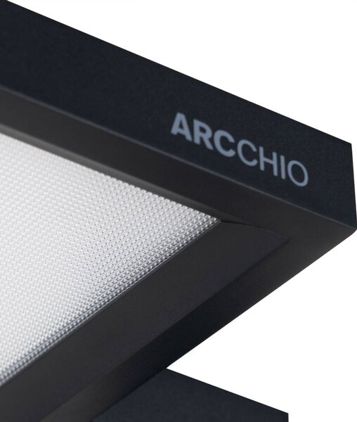 Arcchio Nelus LED irodai állólámpa, fekete, érzékelős, dimmelhető, dimmelhető, Fekete, Dolgozószoba / Iroda, fém, Modern